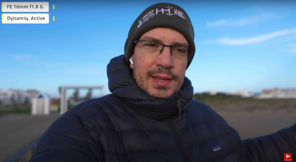 Cadrage en vidéo en format VLOG avec le Sony 16mm f1.8 G 